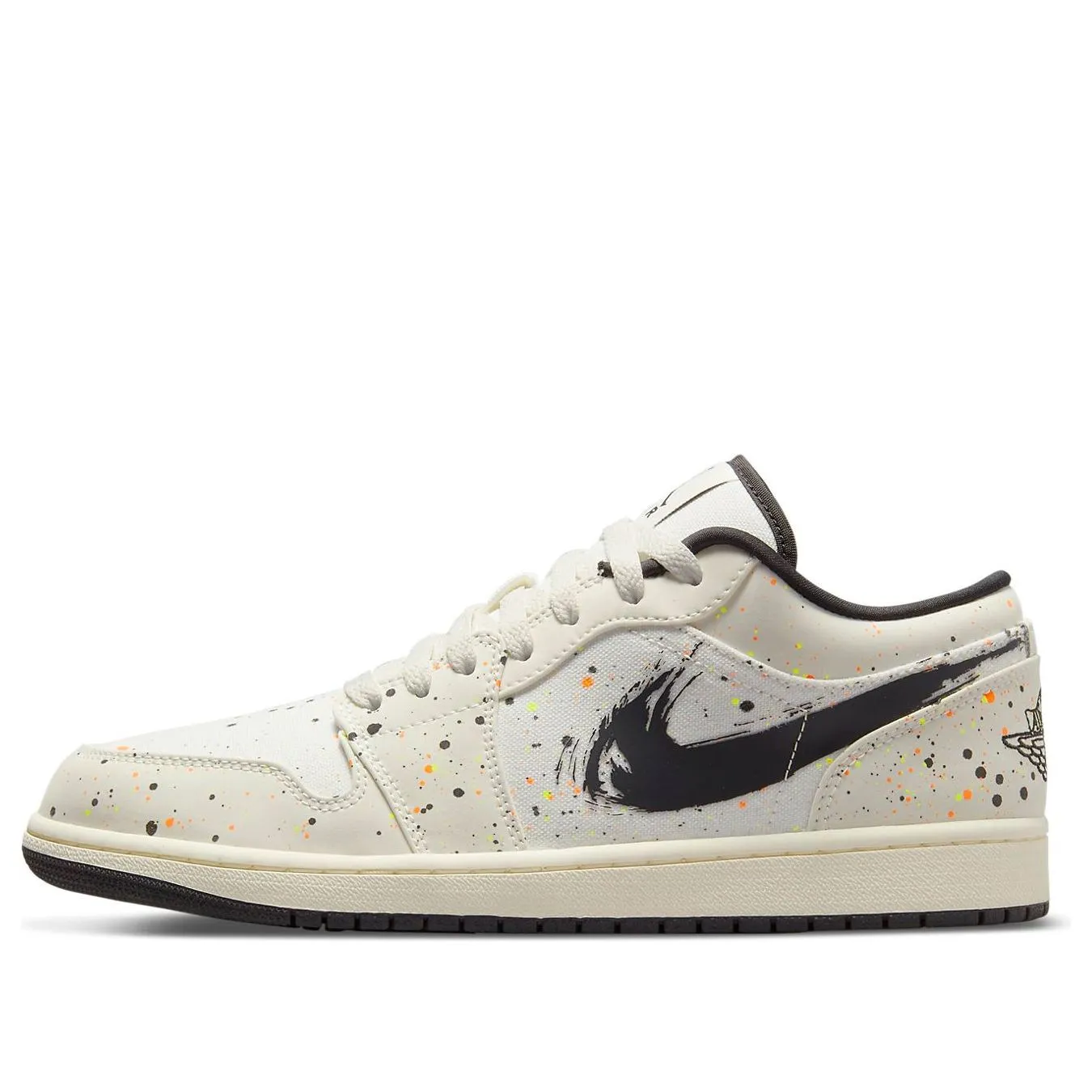 air jordan 1 low brushstroke swoosh paint splatter 13skj