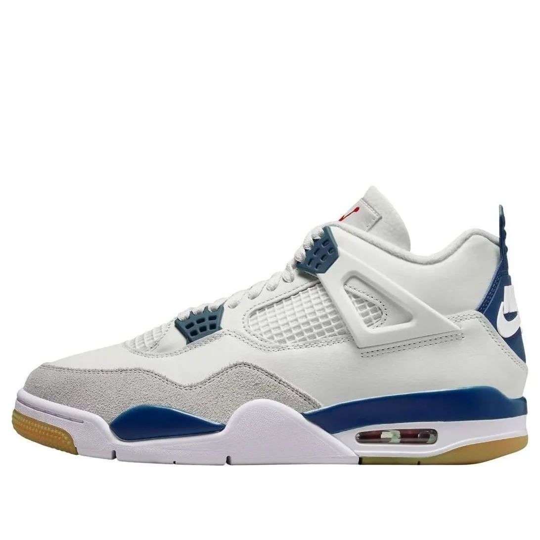 air jordan 4 retro sb white navy nnbee