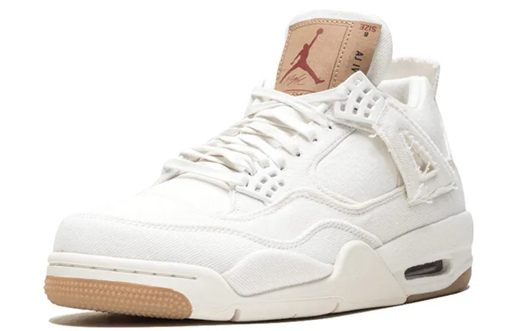 air jordan 4 retro x levis white denim