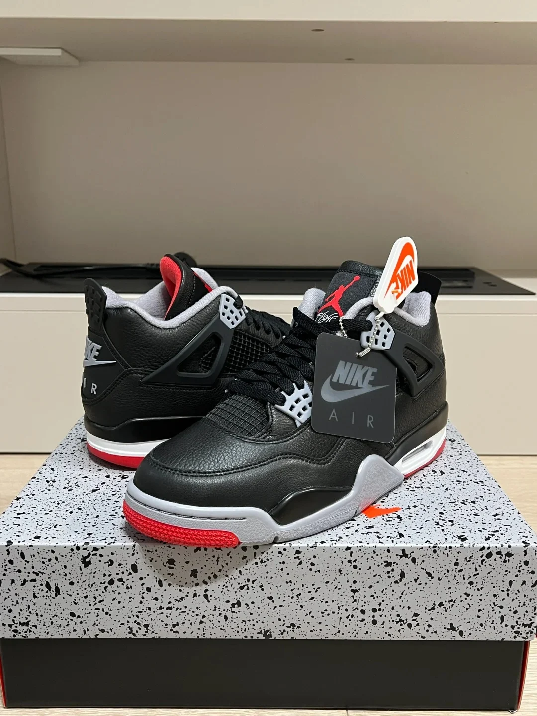 Click to view full screen Air Jordan 4 Retro 'Bred Reimagined' photo review