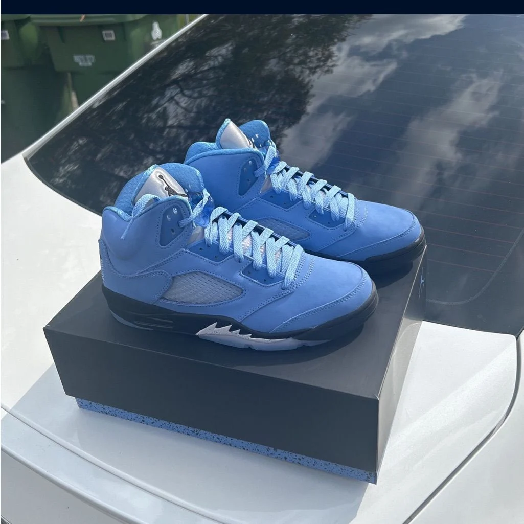 Air Jordan 5 Retro 'UNC University Blue' photo review